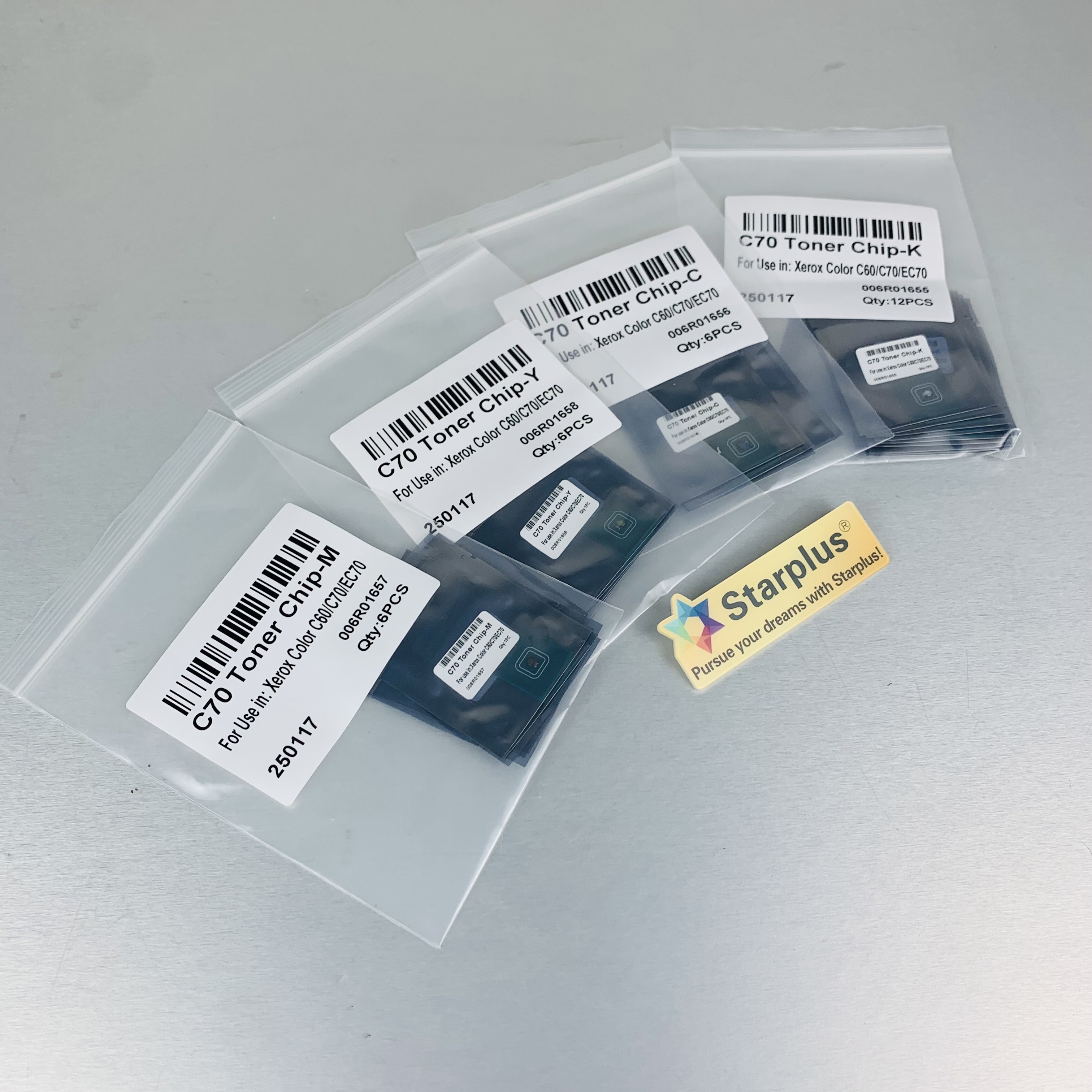 C70 Chip for Xerox C60/C70/EC70 006R01655 006R01656 006R01657 006R01658